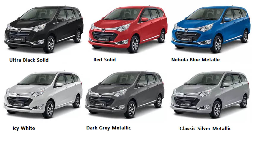 Pilihan Warna Lengkap Daihatsu Sigra 2017