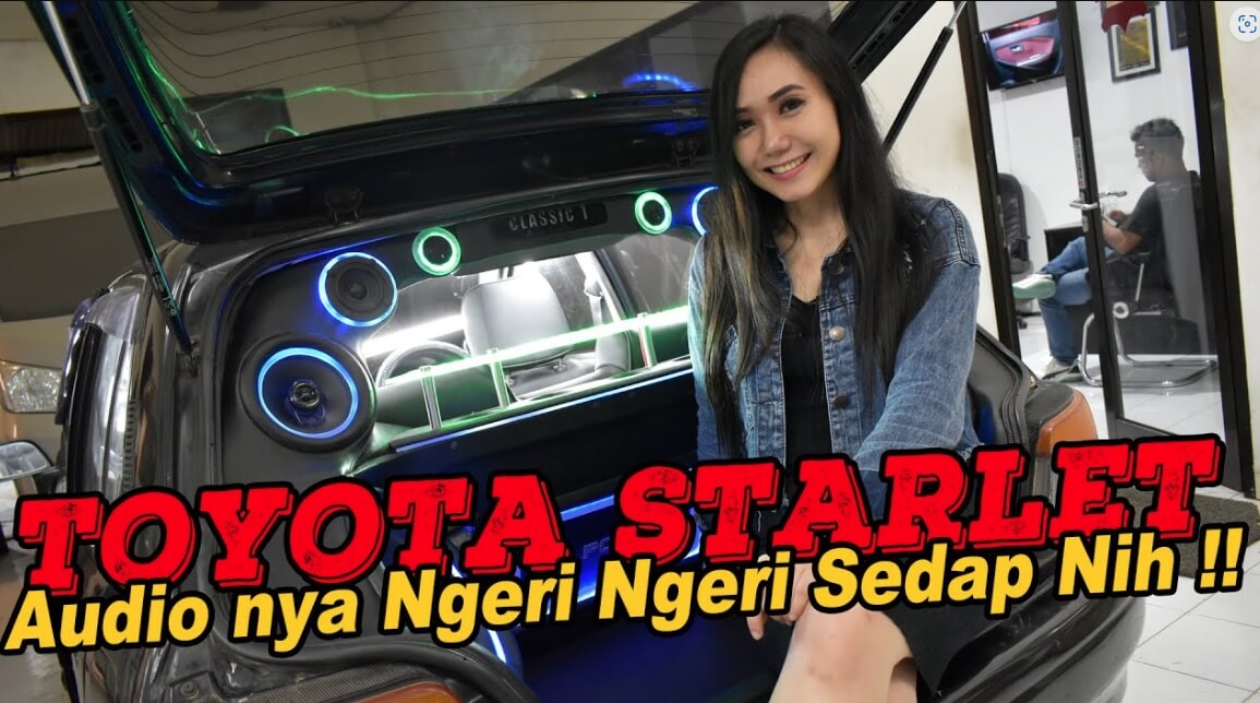 Modifikasi Audio Toyota Starlet Kotak dan Kapsul